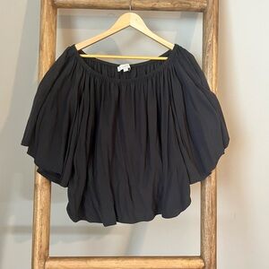 Elegant Black Off-Shoulder Women's Top